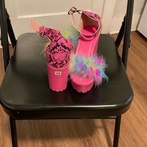 New- Multi-colored Heels